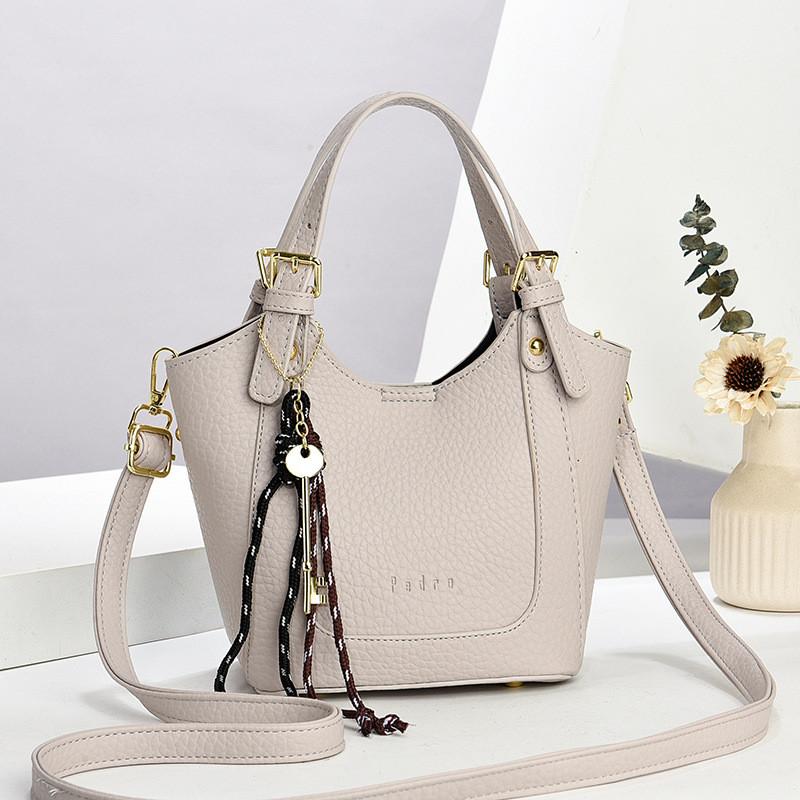 Womens Fashionable Bucket Bag With Spacious Interior And Multiple Functional Pockets