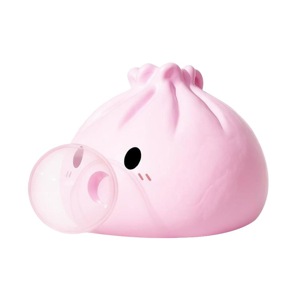 Cute Cartoon Bubble Blowing Baozi Toy Silicone Squishy Bun Toy New Squeeze Toy Stress Relief розовый