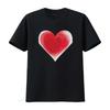 Red Heart Summer T Shirt for Women  with Cool Prints National Parents Day S Vintage Washed Fashion Streetwear Breathable