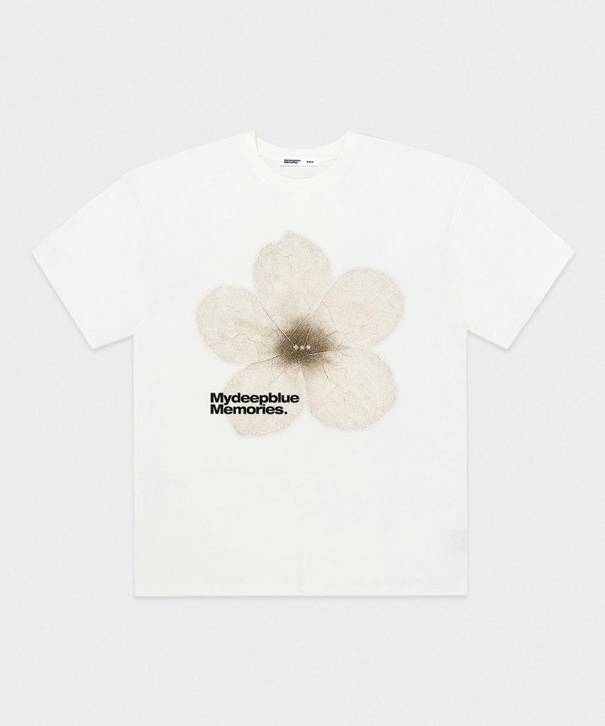 Maidibbeullumemolijeu #3 Flower Over T-Shirts (White)
