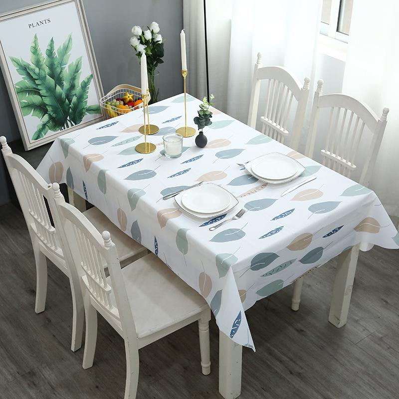 Nordic Style Waterproof & Oilproof Washable Tablecloth for Home & Hotel Dining Tables