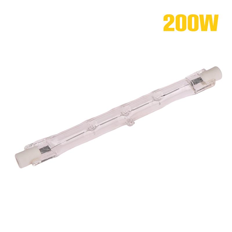 

1 шт. 100/200/300 Вт галогенная лампа 118 мм двухцокольная линейная галогенная лампа R7S 200W