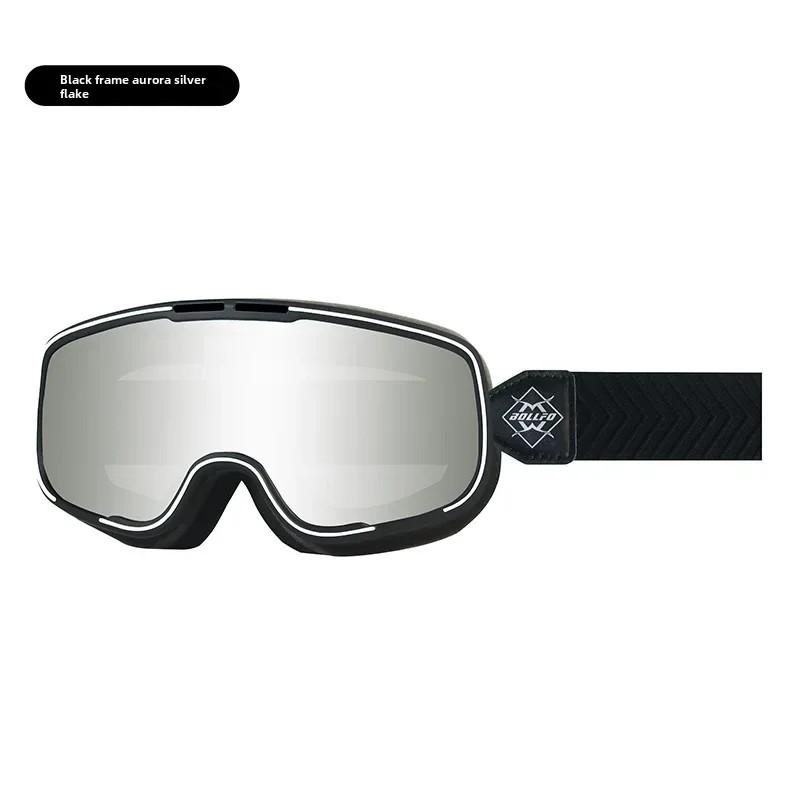 Gogle motocyklowe retro z powłoką przeciwmgielną, krótkowzroczność, okulary Harley, szyba przednia, pyłoszczelne, okulary Harley na każdą pogodę