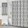Curtains Shower Weighted Mould Proof Resistant Grey Black Shower Curtain Machine