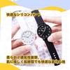 Exam wristwatch silent second hand analog simple cute stylish water-resistant up 3 atmospheres luminous easy read suitable men women ideal students