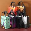 2024 New Halloween Gift Bags Pumpkin Creative Cartoon Hot Press Coated Non-woven Handbags Takeaway Bags Can Be Printed Logo