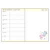 Sanrio 2023 Monats- und Horizontal-B6 Little Twin Stars Kalender Beginnt Oktober Volle Anzeige von Rokuyo des Monats SANRIO Lila Tagebuch, Wöchentlich, Liniert,