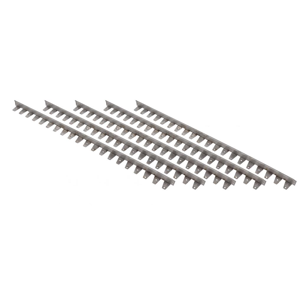 10Pcs Garden Edging Border 201 Stainless Steel Landscape Edging Kit for Flower Grass Yard