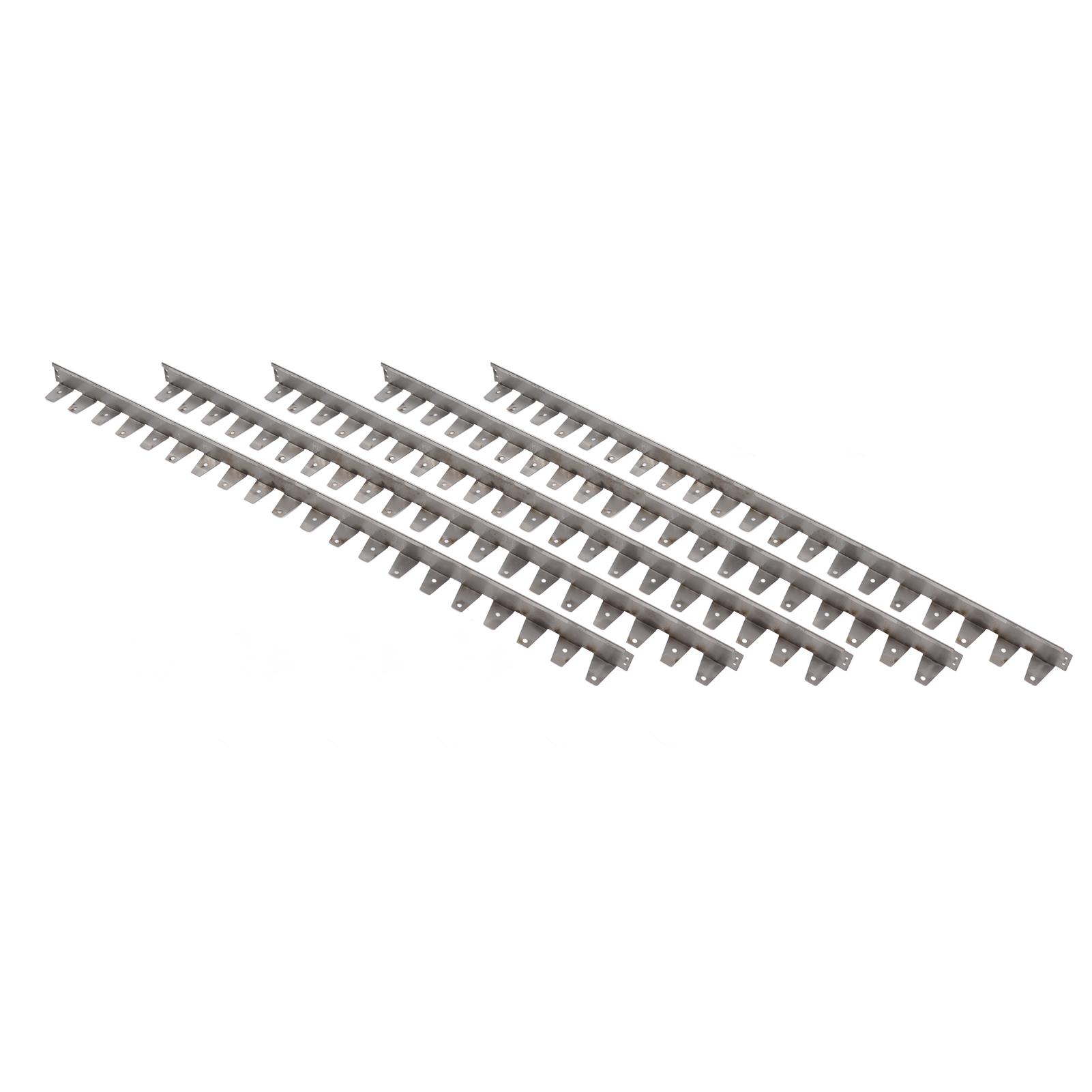 

10Pcs Garden Edging Border 201 Stainless Steel Landscape Edging Kit for Flower Grass Yard