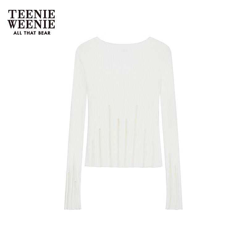 Teenie Weenie Women's Asymmetric V-Neck Knit Cardigan