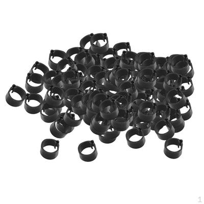 100 Pcs Aluminum Plastic Identification Birds Leg Bands Poultry