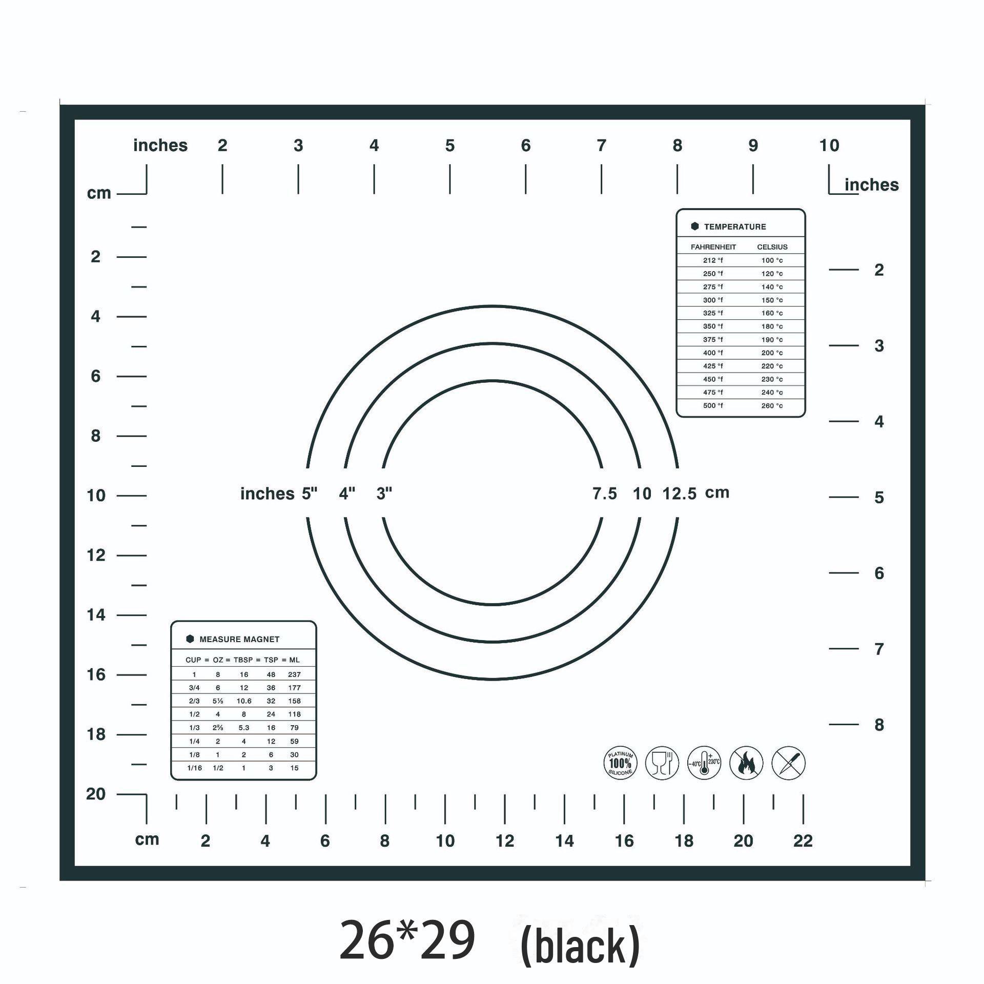 

Большой силиконовый коврик для замешивания и раскатывания теста размером 70x50 см, жаропрочный антипригарный инструмент для выпечки и коврик для теста 30*40cm