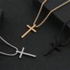 Stainless Steel Jewelry Men's Cross Titanium Steel Necklace Hip Hop Personality Fashion Versatile Pendant Accessories