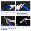 7000PSI Oil Grease Gun Kit Manual Pistol Grip Heavy Duty High-Pressure Pumping Coupler 400CC Greasing Injection for Automotive