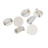 10pcs 14K Gold-Wrapped High-End Disc Pin Diy Jewelry Accessories Round Tray Brooch Brooch Brooch Bottom Support Buckle Pin