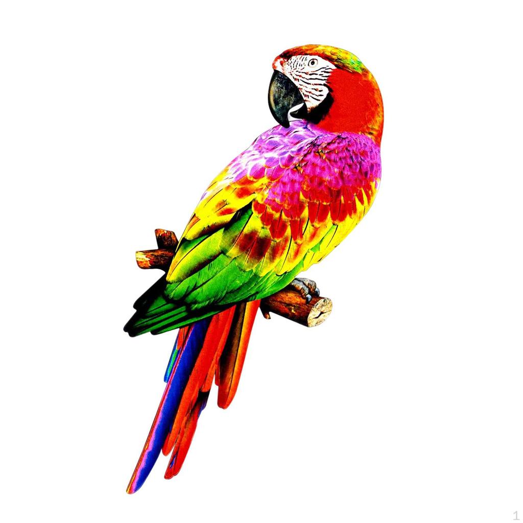 Handcrafted Parrot Figurine for Outdoor Display