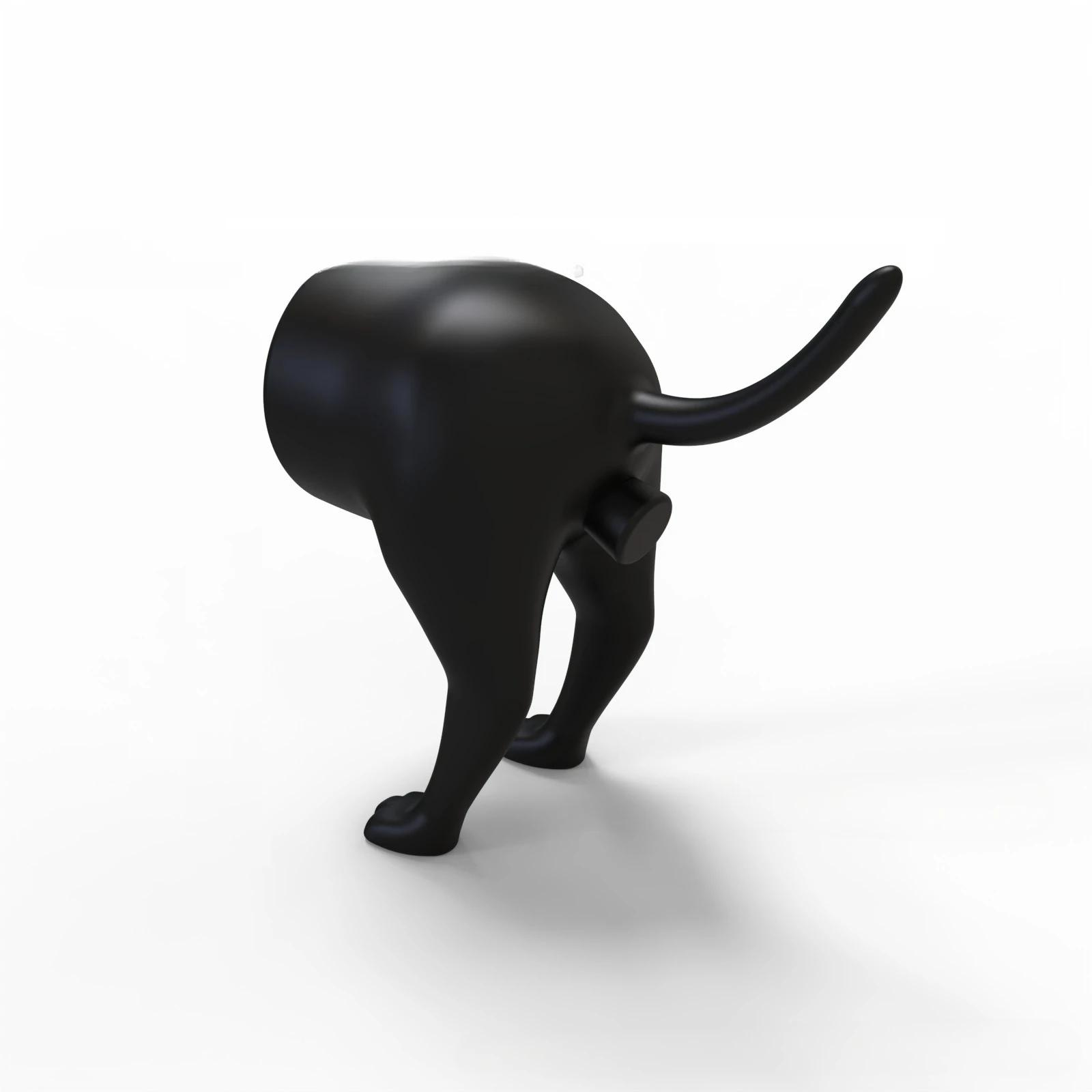 

Забавный топпер для зубной пасты с какающей собакой, креативная соковыжималка для зубной пасты, аксессуары для ванной комнаты, дозатор зубной пасты для детей и взрослых чёрный