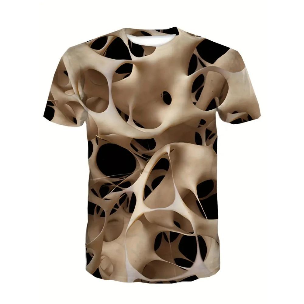 New Funny Muscle Body 3D Printed T-shirt Mens Designer Clothes Streetwear Short Sleeve Top Tees Ugly Chest Hair T Shirt Clothing