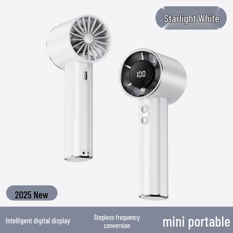 Compact Turbo Handheld & Neck Hanging Fan for Construction Sites – Portable Mini Fan Gift