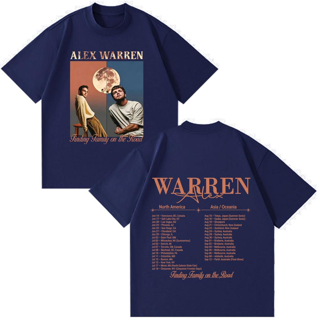 Alex Warren 2026 Tour Graphic Merch T Shirts Unisex Unisex Fashion Tshirts Short Sleeve Cotton Loose Vintage T Shirts Fan Gifts