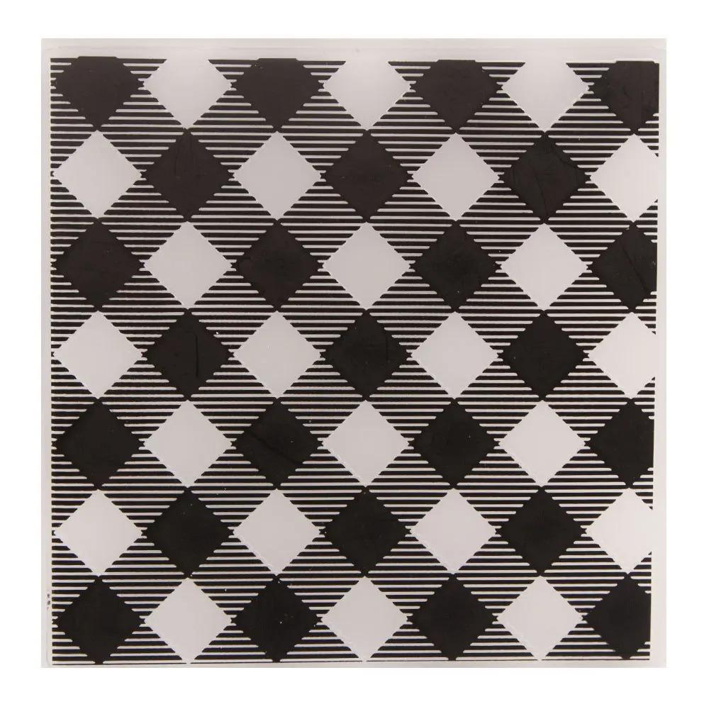 Plastic Embossing Folders with Textured Basic Pattern for Card Making Embossing Machine Template Mold Paper Craft Album DIY