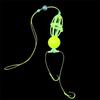 1PC Iseni Fluorescent Hook Flexible Bait Reverse Bottom Fishing Line Set Bait Cage Line Double Hook Return Bottom Buoyancy Ball Set