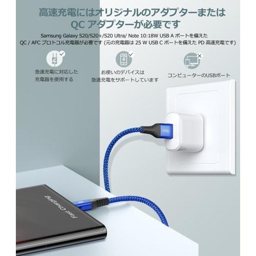 USB Type C Cable [3M/2pcs] Rapid Charging Type C Cable [60W Rapid Charging Compatible with PD & QC3.0] Type-C Cable High Speed Data Transfer USB C Cab