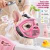 Verstellbarer Riemen Netz Hundemaske Anti-Biss Bulldoggenmaske Haustiermundmaske Hund Outdoor