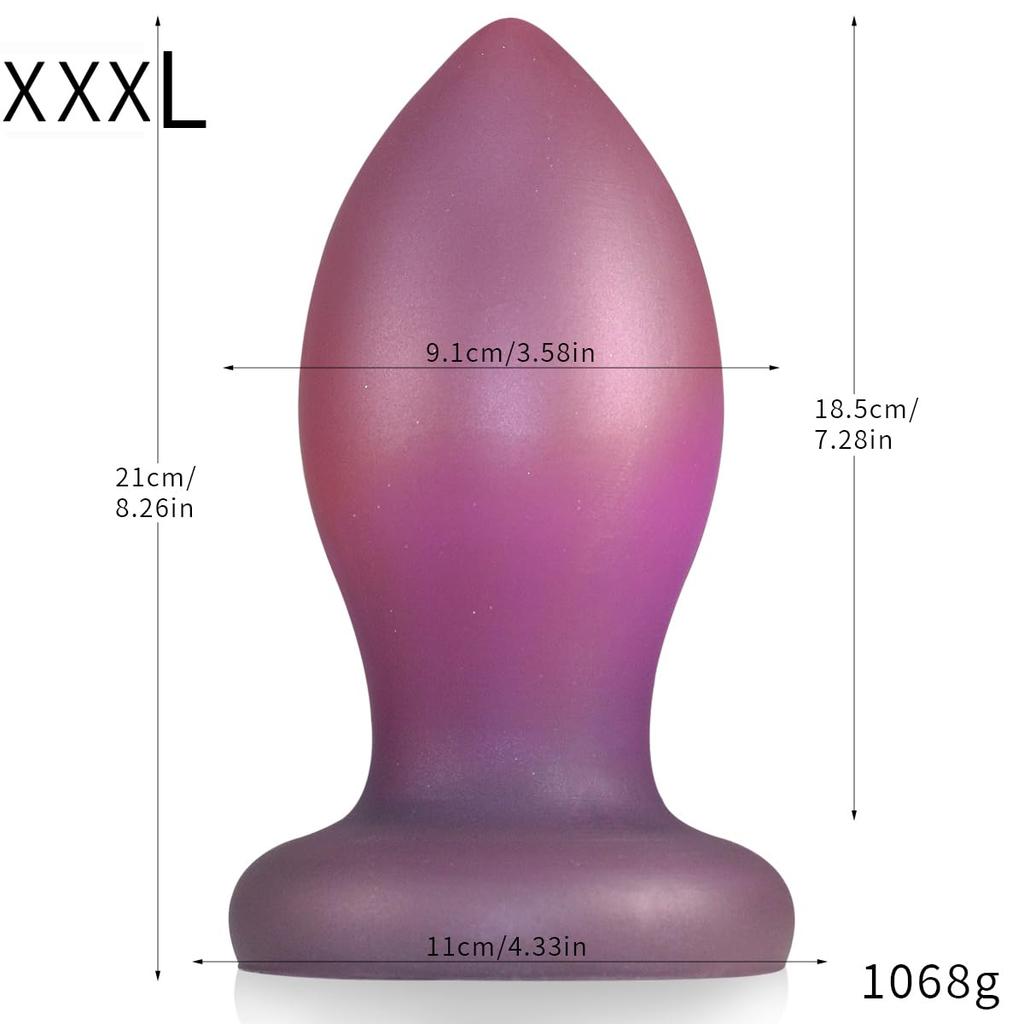Hitasi Giant Anal Plug Anal Dildo for Women Thick Soft Silicone Extra Thick Dildo Anal Goods with Suction Cup Maximum Diameter inches Anal Plug