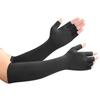 Half Finger Copper Compression Gloves Copper Fiber Anti-slip Hand Compression Gloves Elastic Soft Fingerless Pressure Gloves