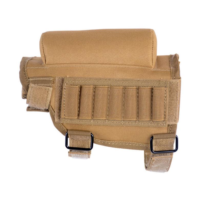 Outdoor Hunting Shotgun Bullets Holder Tactical Shooting 98K Rifle Gun Ammo Pouch Bag Tactical Cheek Rest Bullets Buttstock Pack