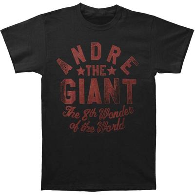 Andre The Giant 8 Cud Świata Dopasowany Czarny T-shirt Unisex