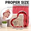 2D Flat Heart-Shaped Acrylic Gift Sign Desk Decor Plaque, Rose Pattern Surround Design, Suitable for Wall Decoration, Porch, Room, Villa, Accents Home