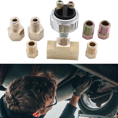 In Line Brake Light Switch Kit Universal Hydraulic Brake Light Switch Fit 3/16 or 1/4 Inch Line Car Modified Accessories