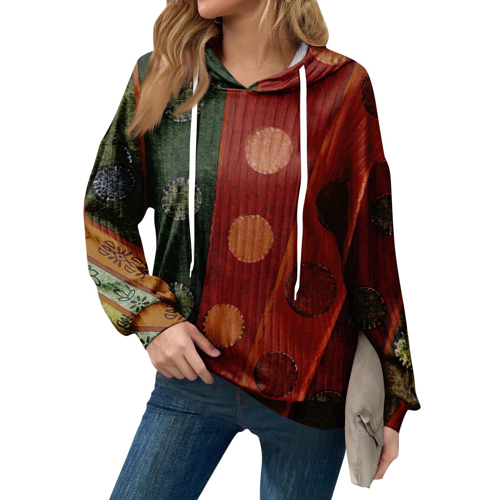 

Толстовки для женщин оверсайз зимние милые свитшоты пуловер трендовая осенняя одежда XL арбуз красный