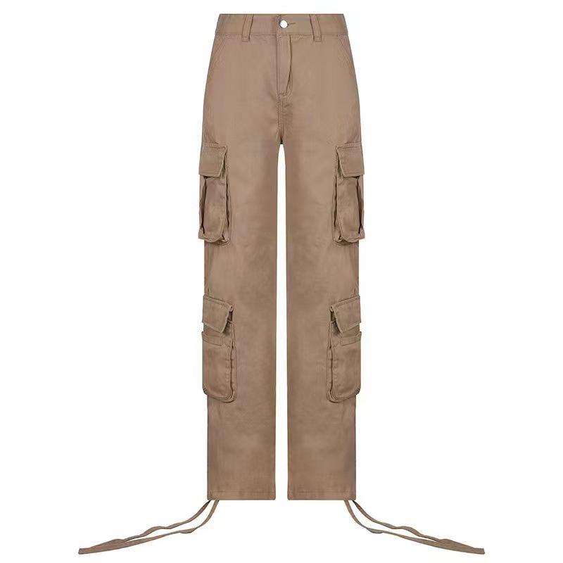 2022 Women's Street Hip Hop Low Waist Fashion Workwear Denim Pants