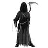 Joyfy Child Glowing Eyes Grim Reaper Costume, Phantom Costume for Kids Halloween Fancy Dress Up 5-12 Years