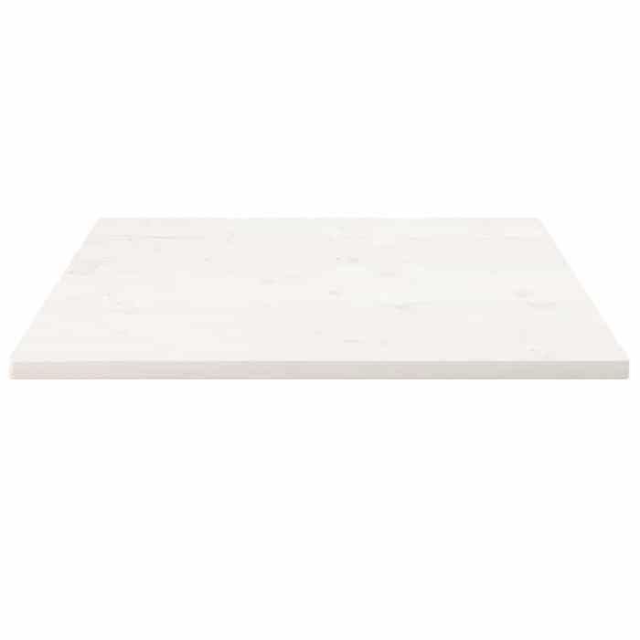 VidaXL Table Top White 80x80x2.5 Cm Solid Pine Wood 824391