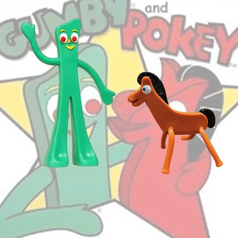 Vintage Gumby And Pokey Figures Charming Collectible Toy Set For All Ages