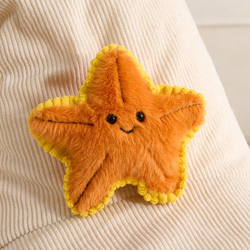 Ocean Series Magnetic Plush Toys: Starfish, Seahorse, Clownfish, Seal, Squid.