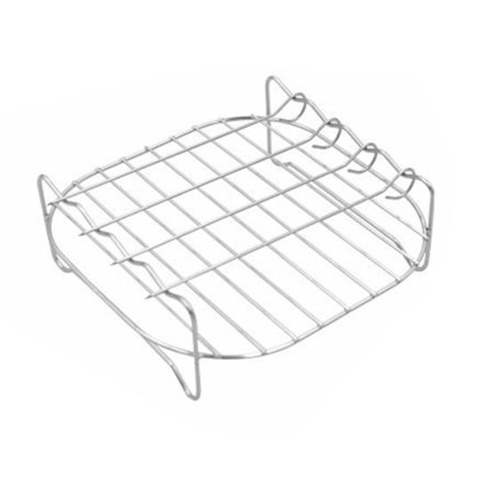 Решітка для аерофритюрниці з шампурами, кошик-гриль з нержавіючої сталі для сосисок, хот-догів, можна мити в посудомийній машині, аксесуари для аерофритюрниці