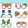 Christmas Deer Paper Glasses Party Photo Props For Kids Holiday Decor Set Of 12