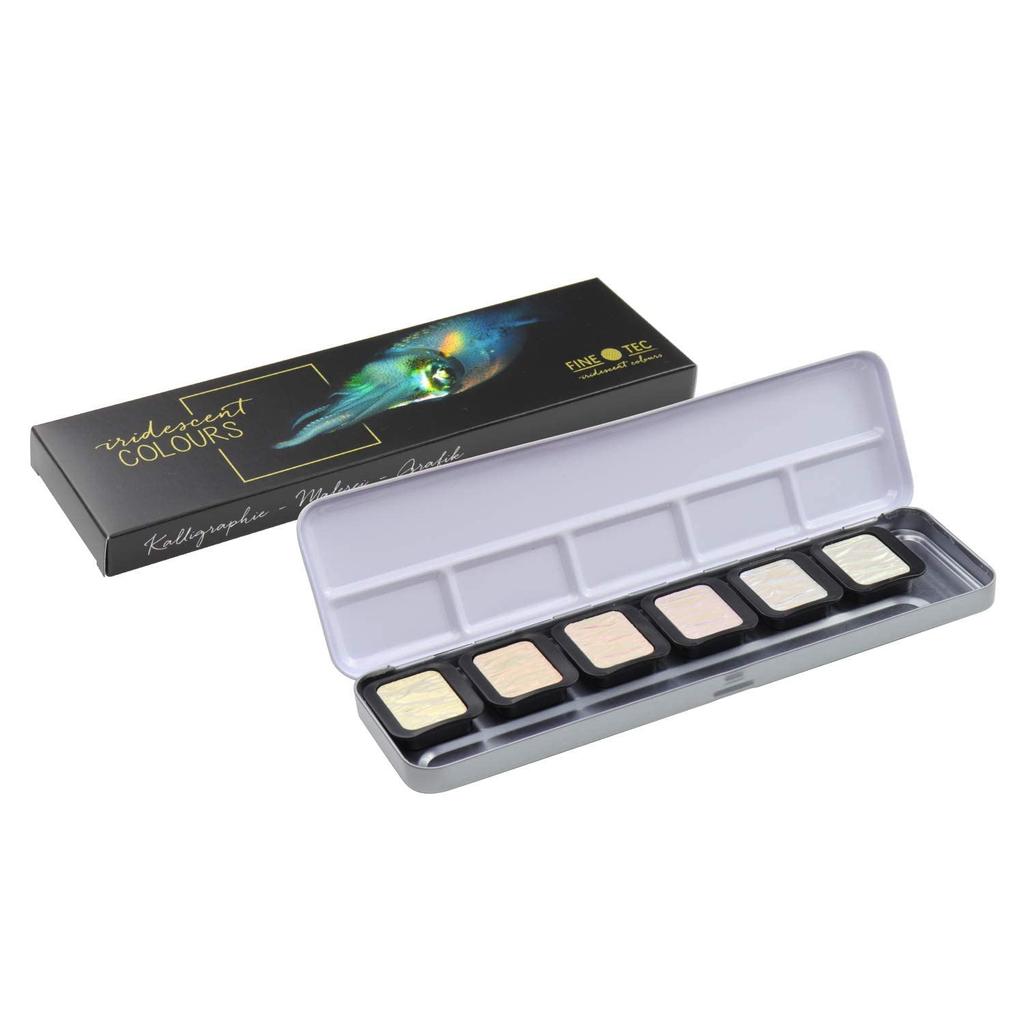 Finetec Holbein Art Materials Finetec Pearlescent Color F5600 Iridescence 6-Color Set 610604