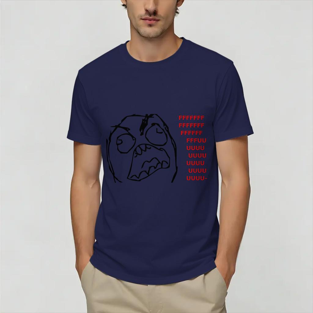Rage Comic Trollfac T Shirt Summer Popular T Shirts Adult 100 Cotton O Neck Plus Size Top Tees Short Sleeve Awesome Tops