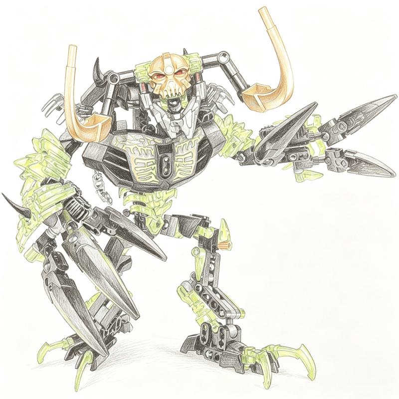 Bionicle Series Skull Warrior Mask Maker Building Blocks Anime Action Figures Soldier Warrior Bricks Toys For Boys Kids Gifts