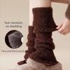 Elastic Coral Fleece Foot Cover Y2K Mid-tube Socks Simple JK Knee High Socks  Student