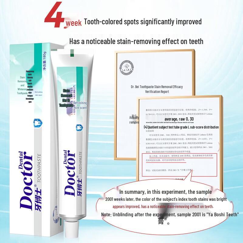 Dr. Tooth Whitening & Stain Removal Toothpaste