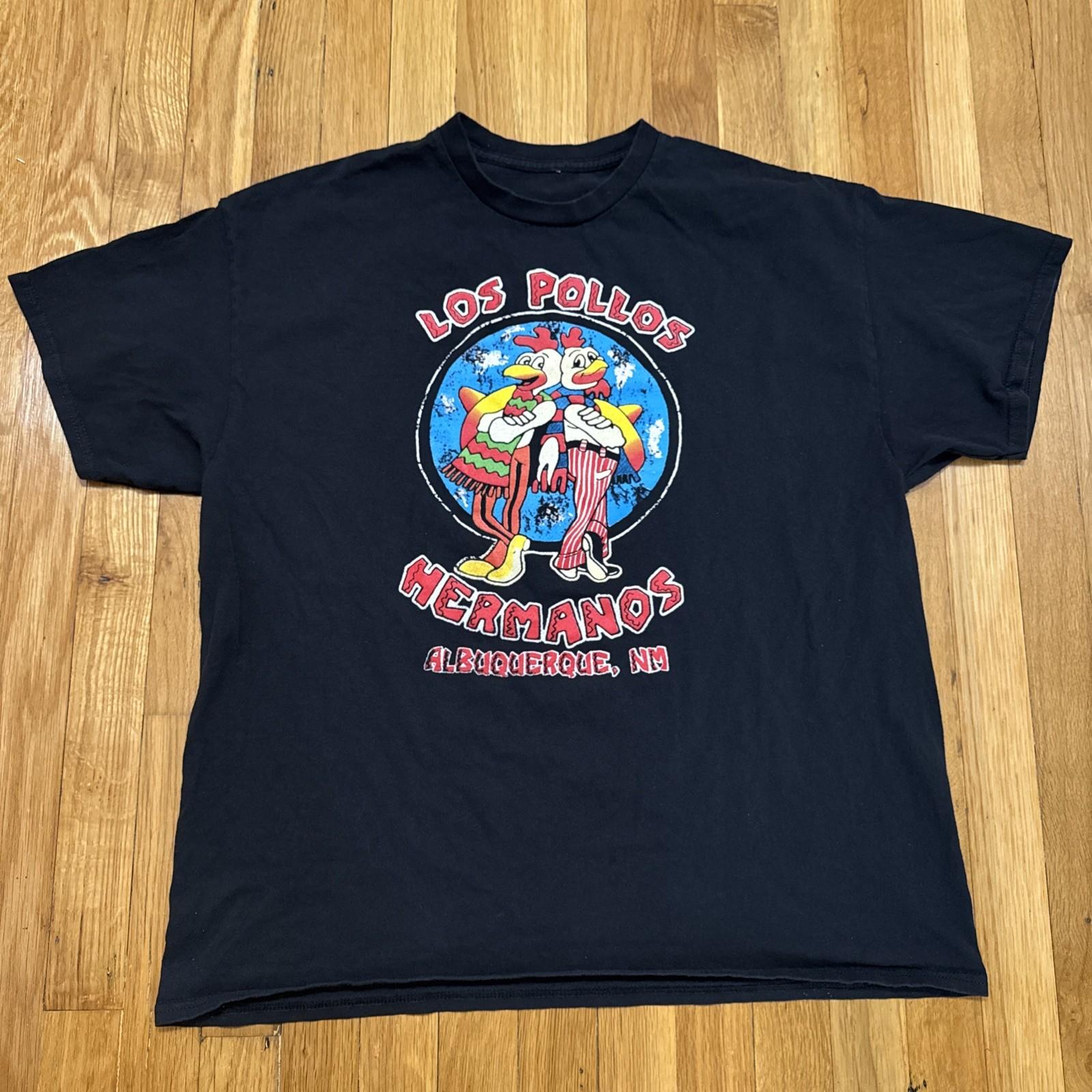 “Los Pollos Hermanos” Men’s T- Size XL Black-Breaking Bad Unisex T-Shirt XXXL