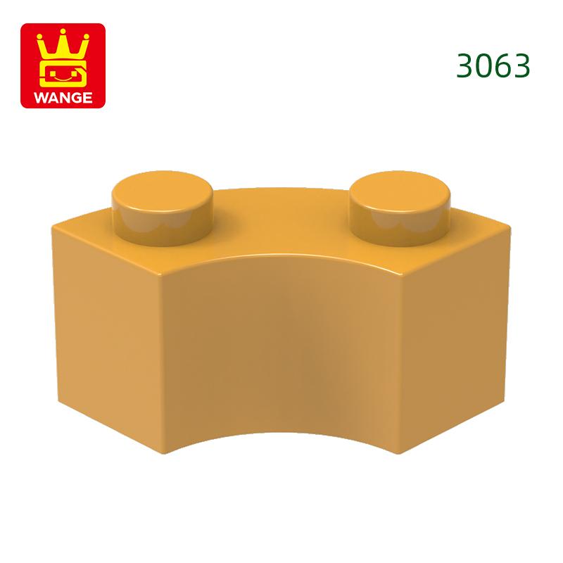 Non-Toxic 128Pcs/Lot 3063 85080 Curved Building Blocks Moc Accessories Compatible With Bricks Diy Children Toys Assembly Gift Box