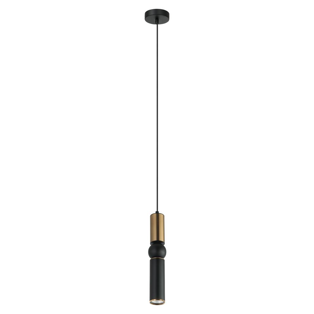 Lampa Wisząca Isidora 1 Gu10 Czarny Alu Italux Pnd-14290-1-Bro-Bk